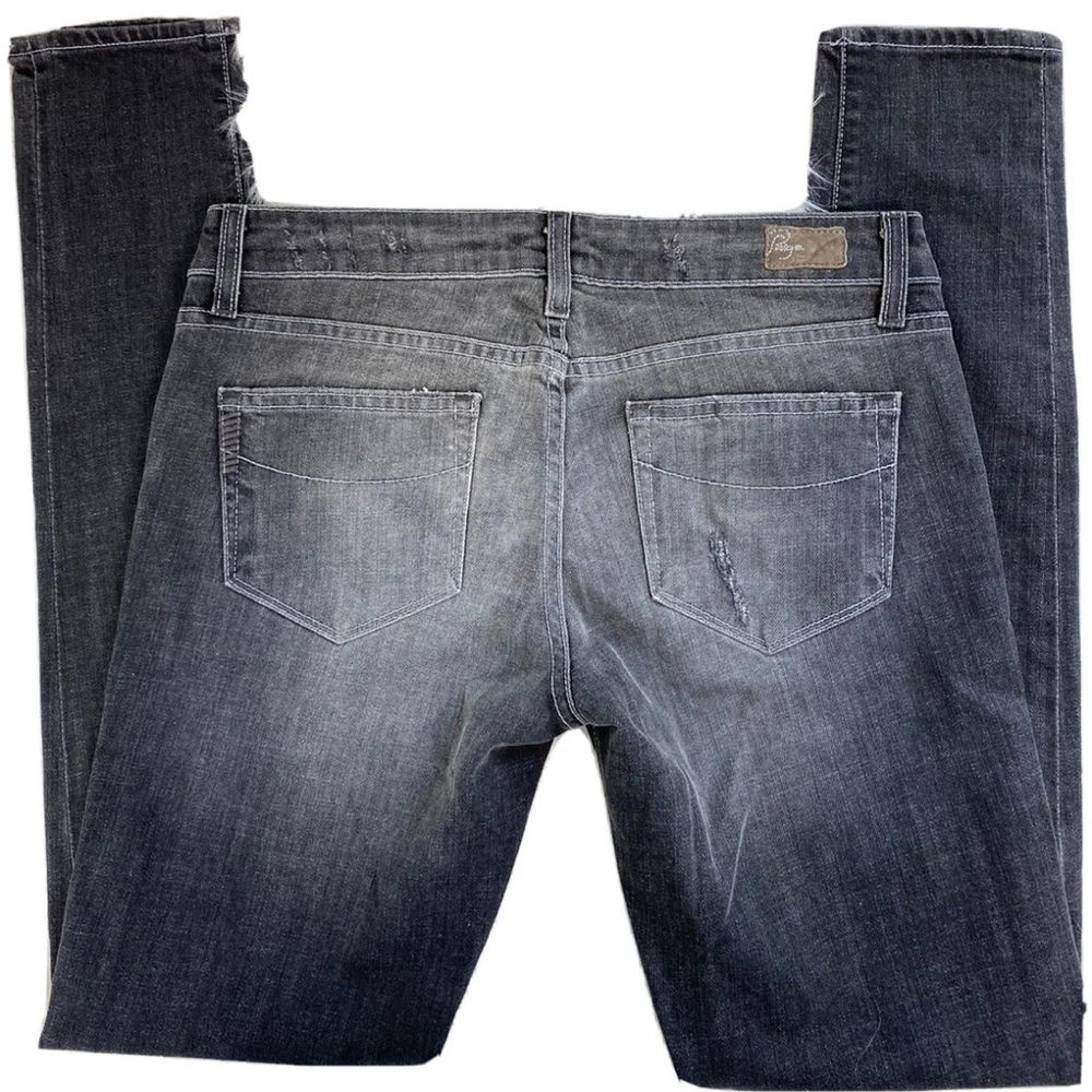 Paige Jeans Size 28 Gray Distressed Skinny Jeans 31x31 - Picture 4 of 7